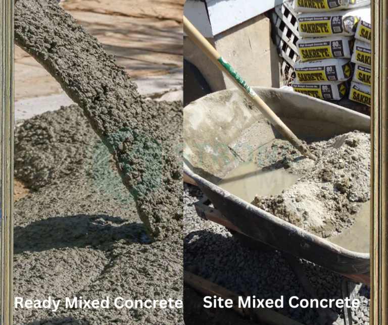 ready mixed concrete vs site mixed concrete | Strong Ready Mix